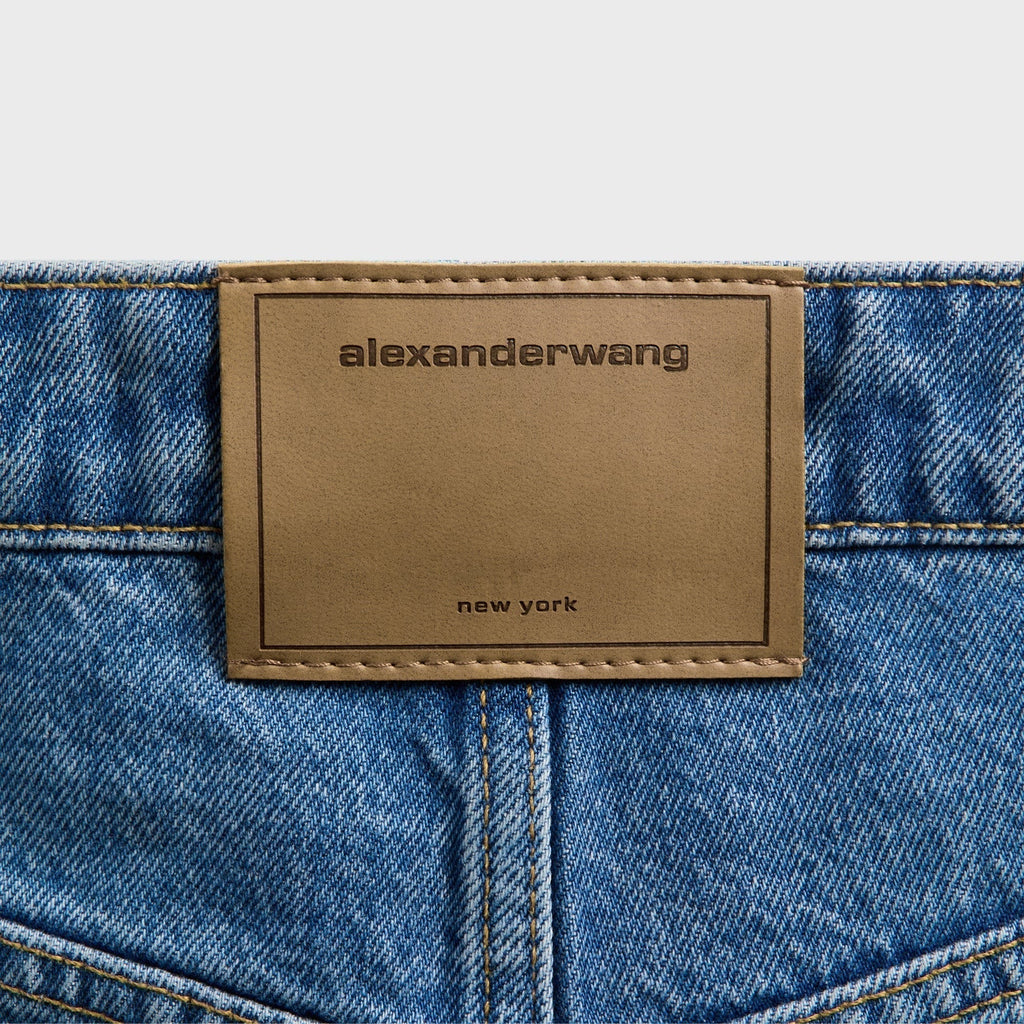 Alexander Wang Zip Front Midi Skort - Vintage Marbled Blue