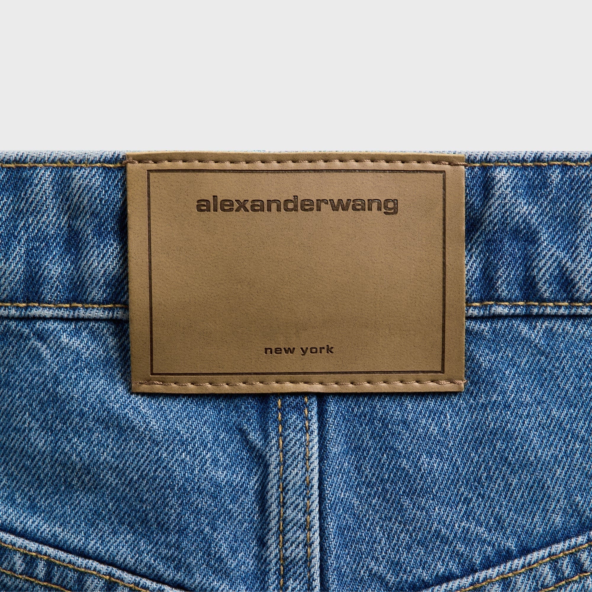 Alexander Wang Zip Front Midi Skort - Vintage Marbled Blue