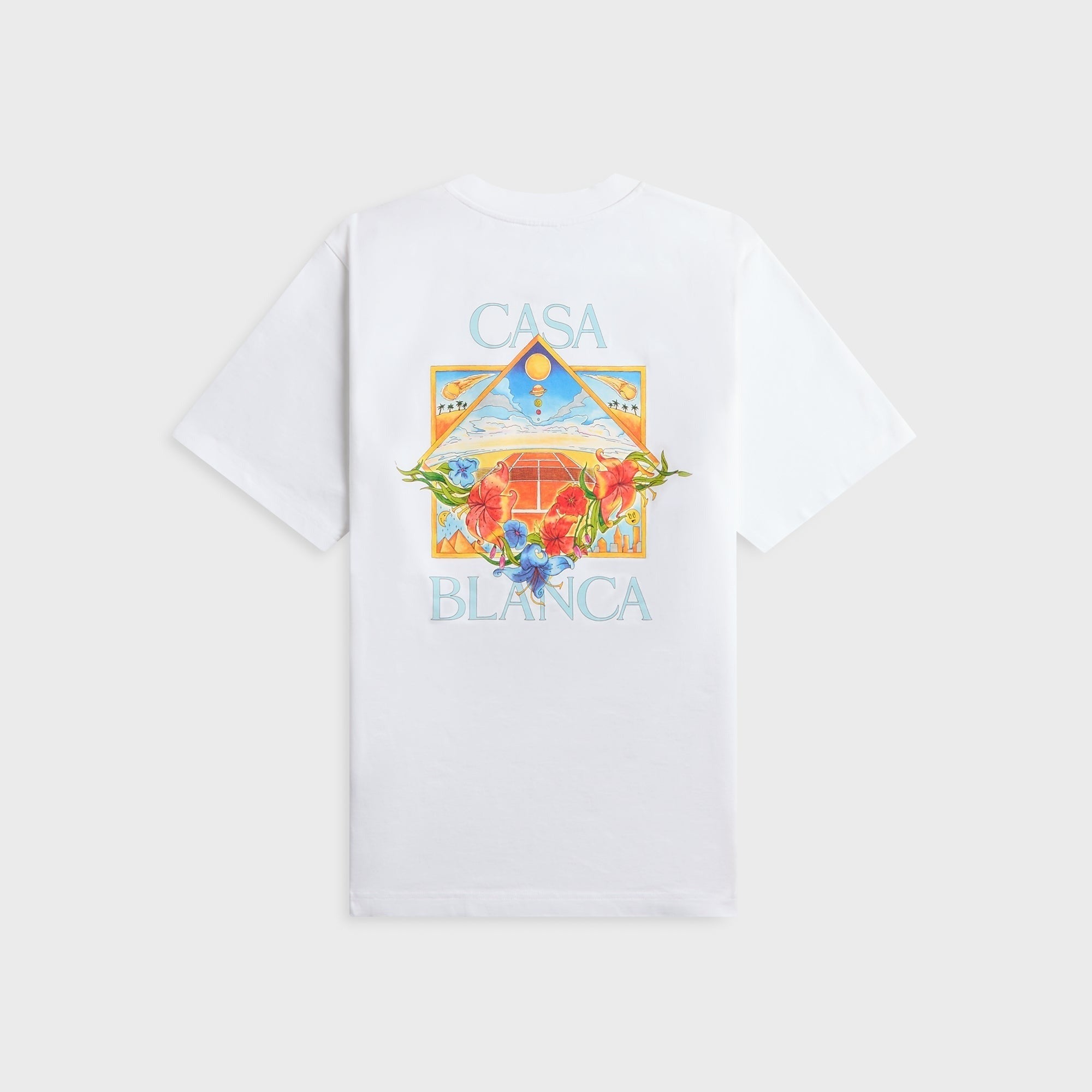 Casablanca Tennis Landscape Classic Tee - Bright White