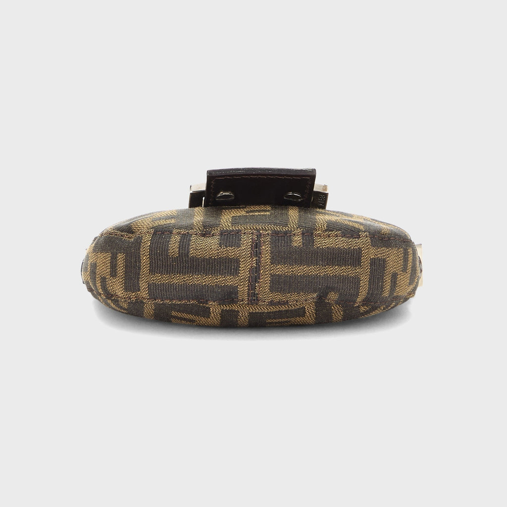WGACA Fendi Zucca Croissant Mini Bag - Brown