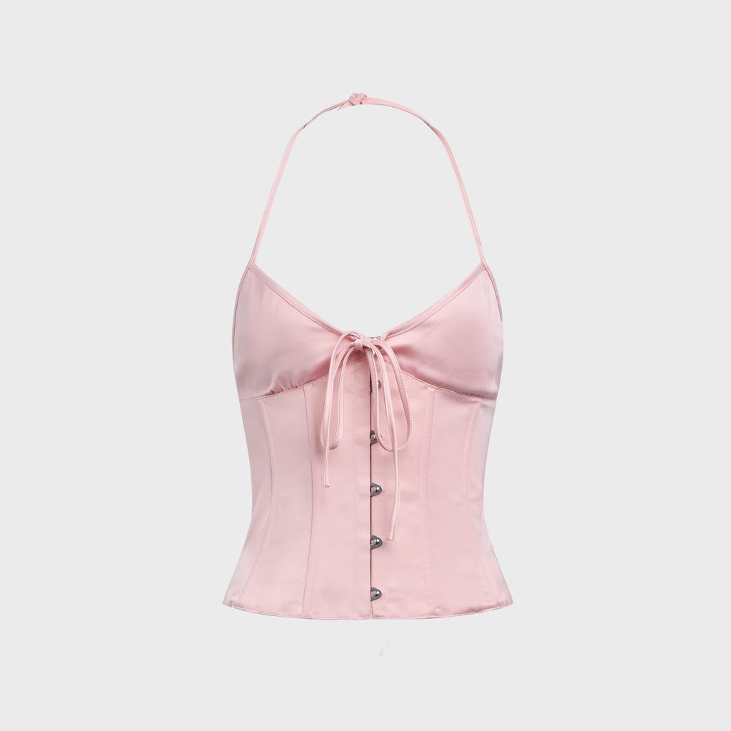 GUIZIO Marini Corset Top - Light Pink