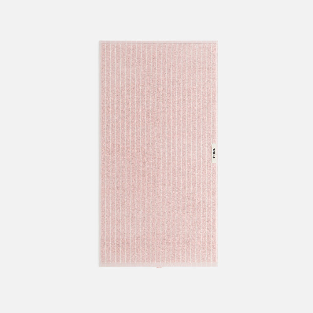 Tekla Guest Towel - Shaded Pink Stripes