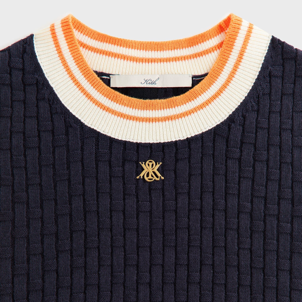 Kith Women Harter Basketweave Sweater Vest - Ink