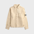 C.P. Company Linen Long Sleeve Button Lens Shirt - Frozen Dew