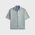 Loewe Anagram Short Sleeve Denim Shirt - Washed Blue