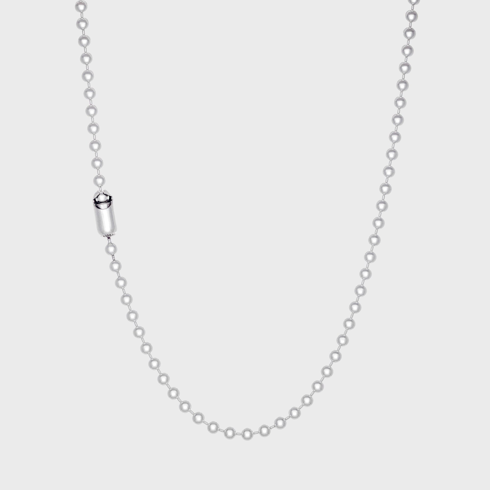 GOOD ART HLYWD Rosette Poplock Necklace - Silver
