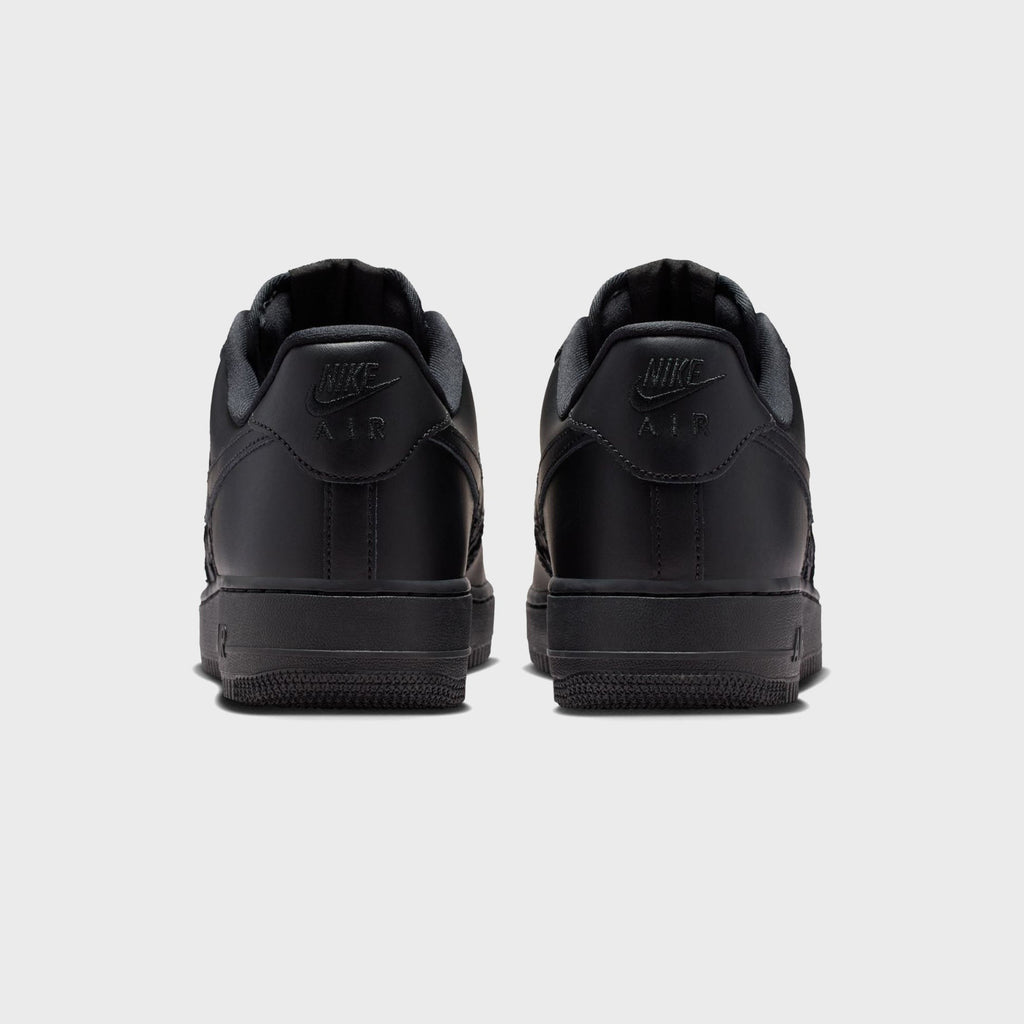 Nike Air Force 1 '07 Edge - Black / Metallic Silver