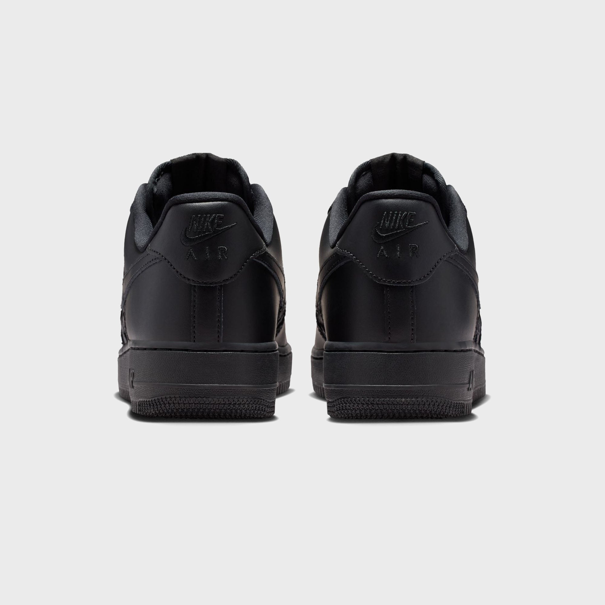 Nike Air Force 1 '07 Edge - Black / Metallic Silver