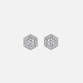 VL Cepher Lierne Large Stud Earrings - White Gold