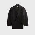 Lemaire Soft Tailoring Double Breasted Coat - Black