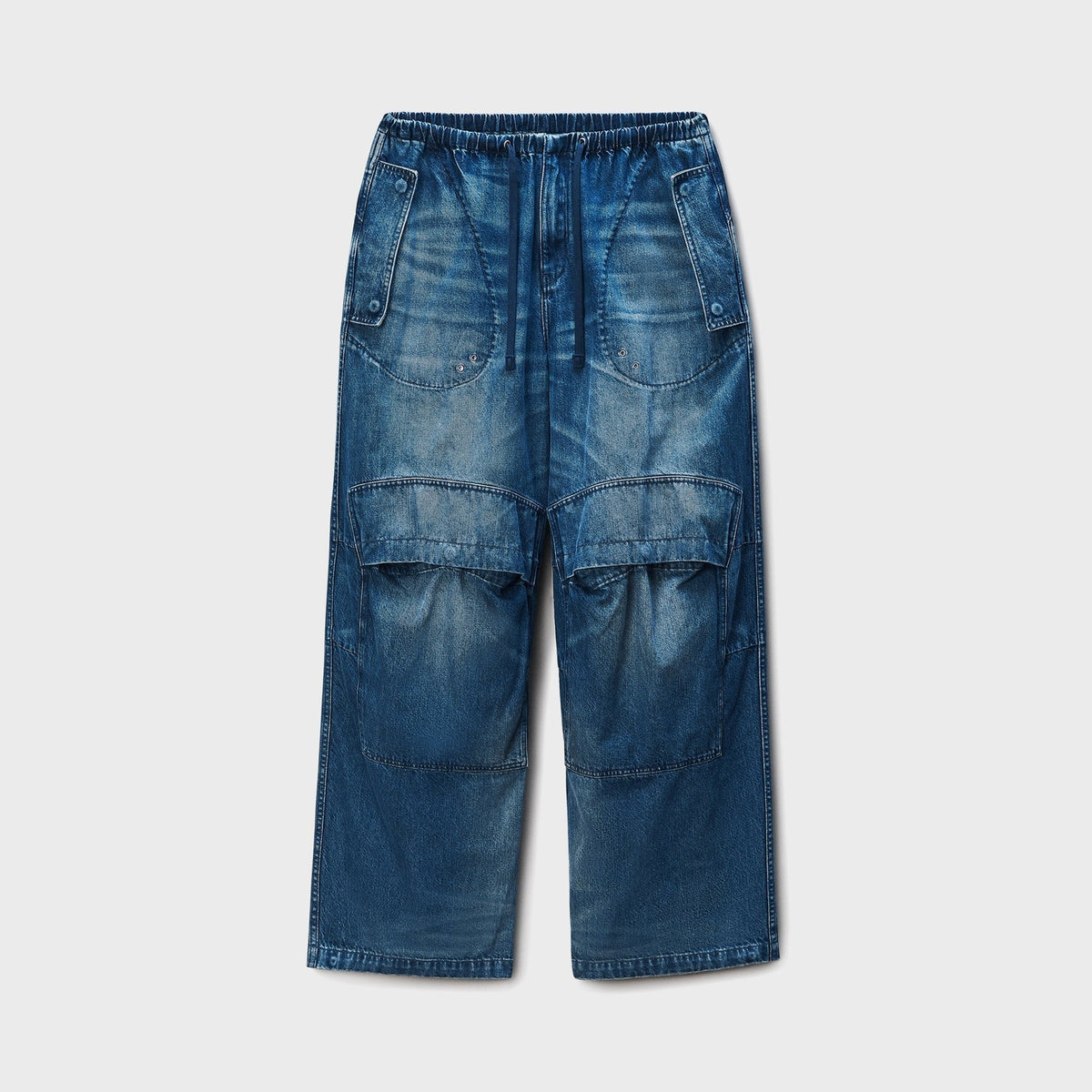 Alexander Wang Low-Rise Oversized Cargo Pant - Indigo