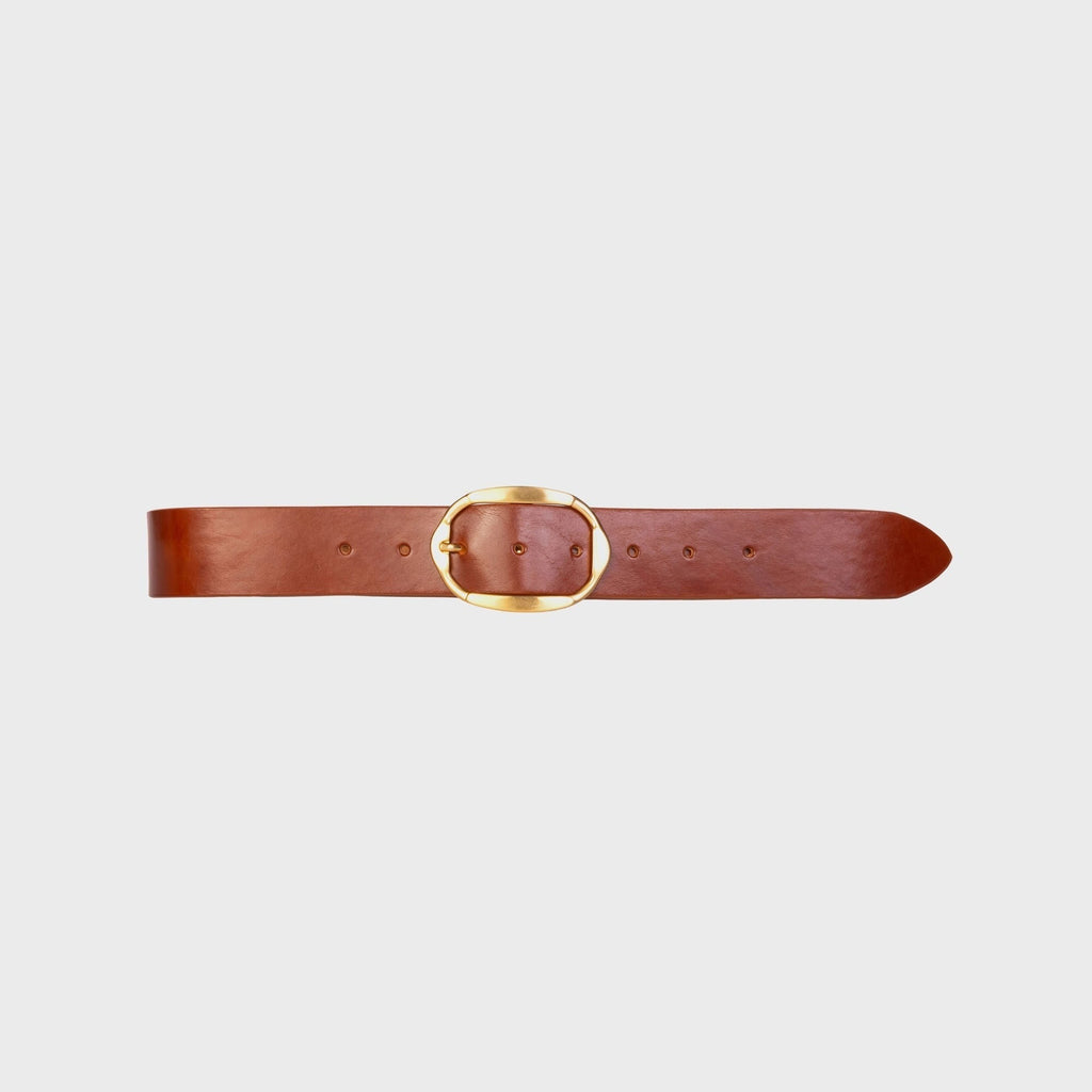 Black Suede Studio Dune Belt - Cappucino Leather