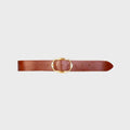 Black Suede Studio Dune Belt - Cappucino Leather