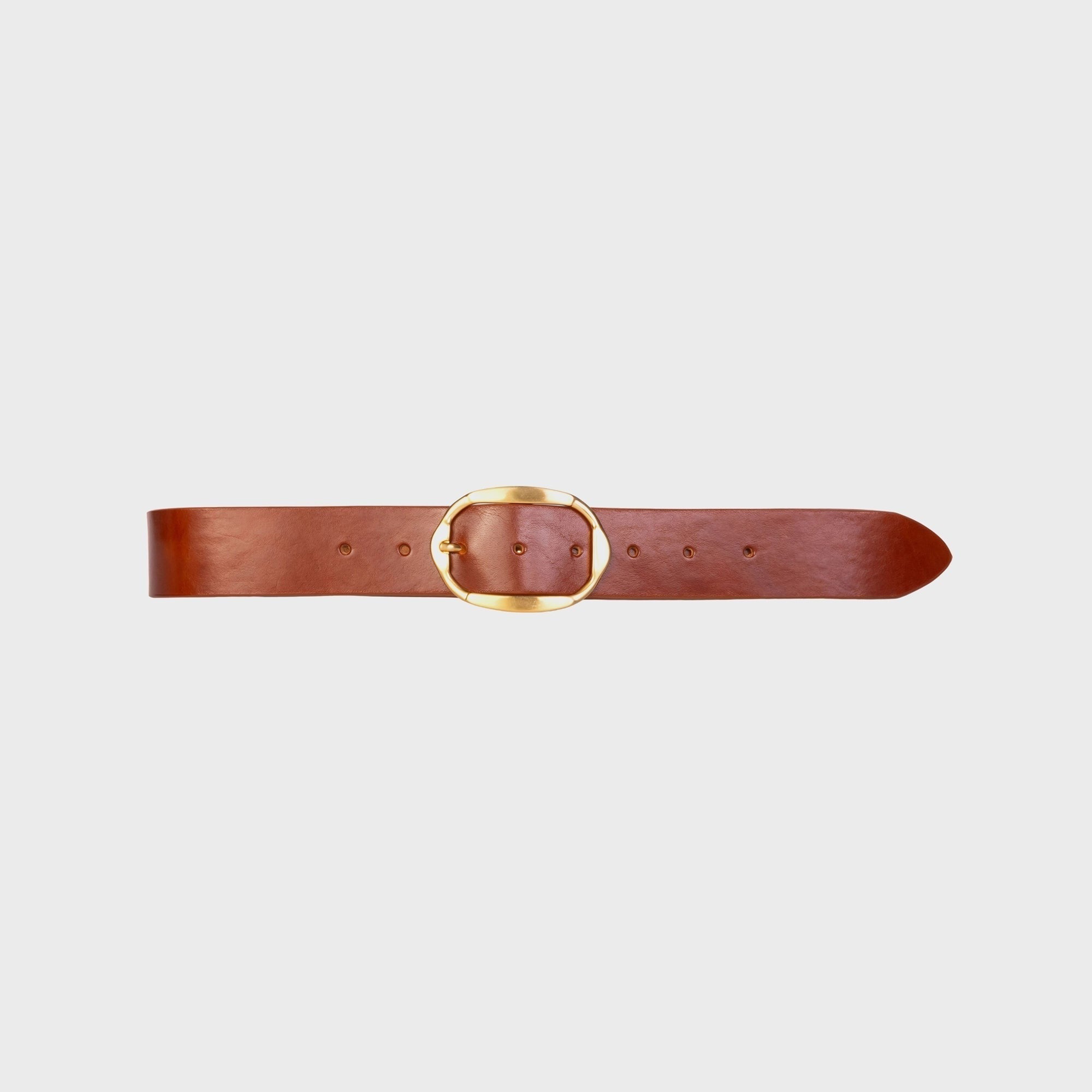 Black Suede Studio Dune Belt - Cappucino Leather