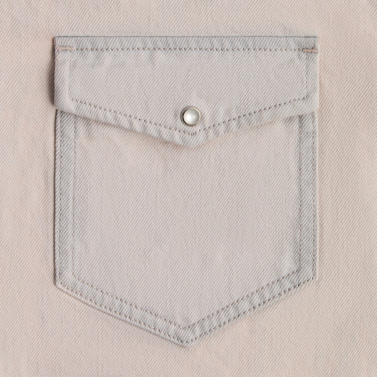 Kith Midweight Denim Long Sleeve Warwick Shirt - Washed Pastel