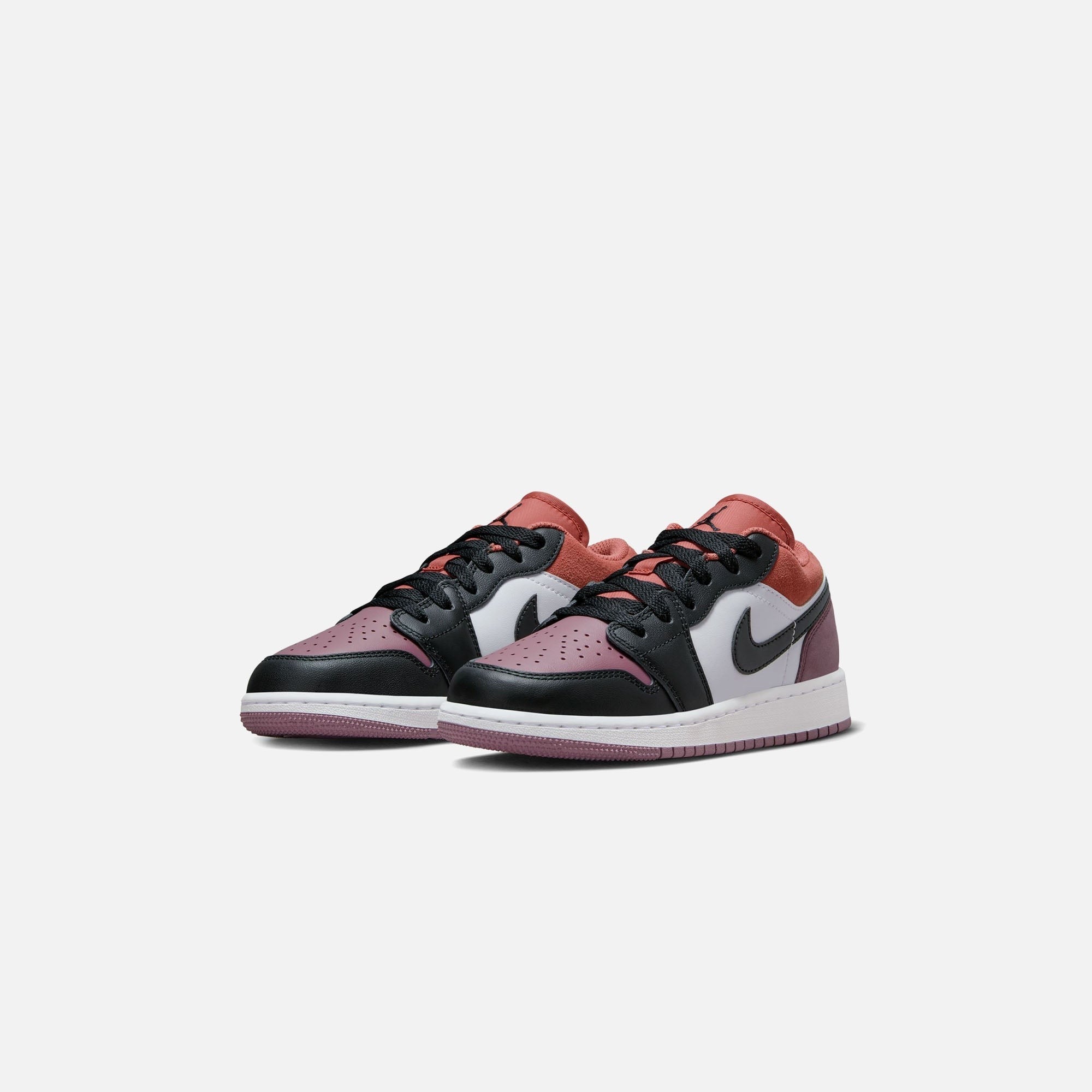 Jordan GS Air Jordan 1 Low Se - White / Black / Sky J / Orange