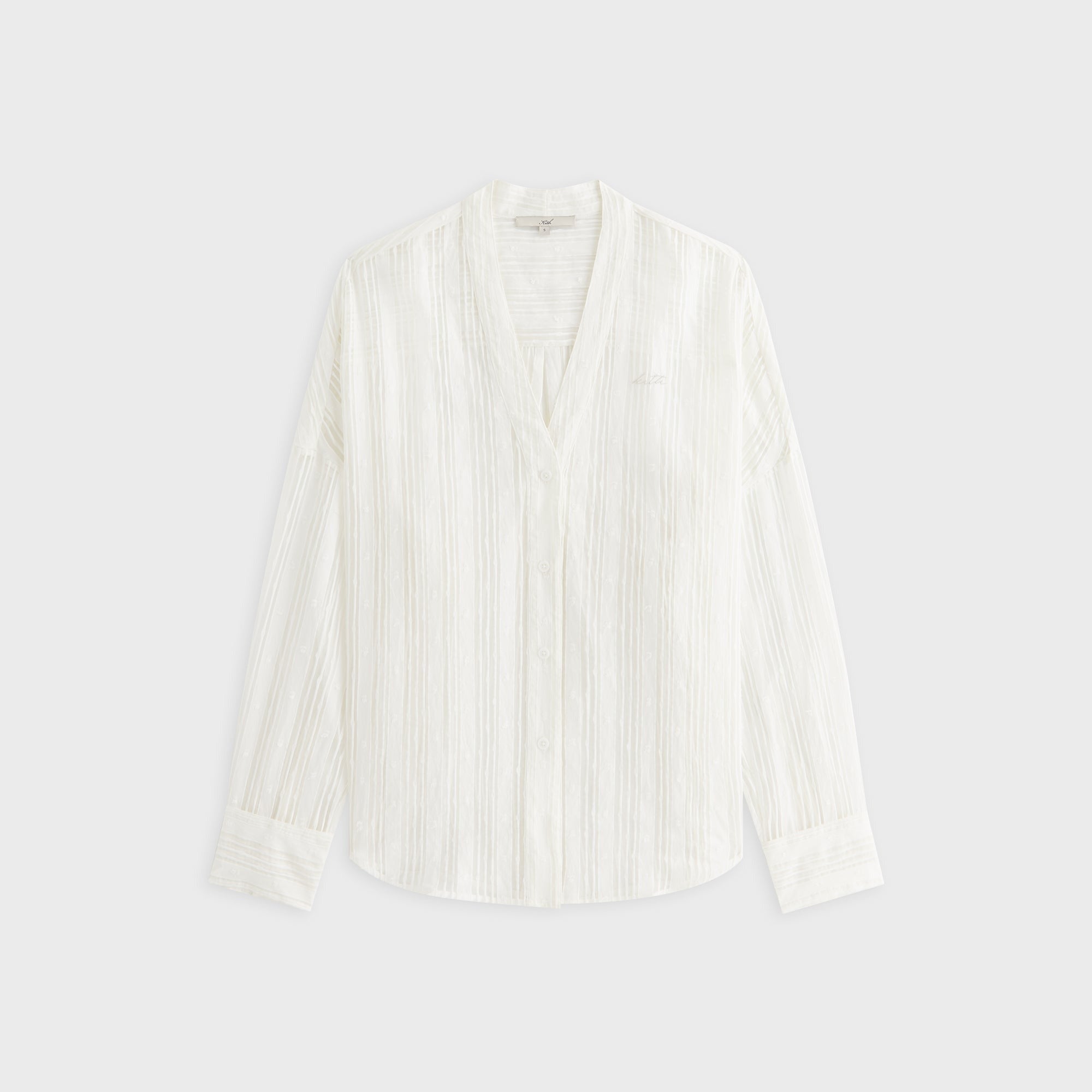 Kith Women Carmyn Sheer Cardigan Shirt - White