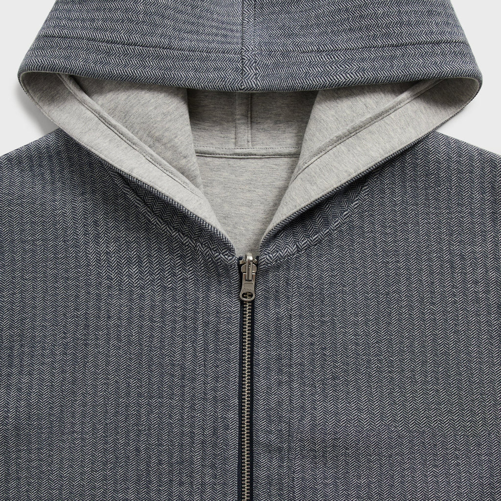 &Kin Reversible Double Face Williams V Hoodie - Nocturnal