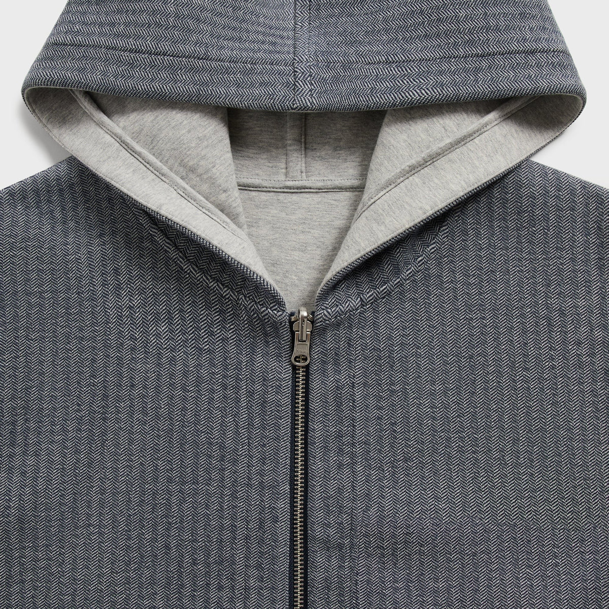 &Kin Reversible Double Face Williams V Hoodie - Nocturnal