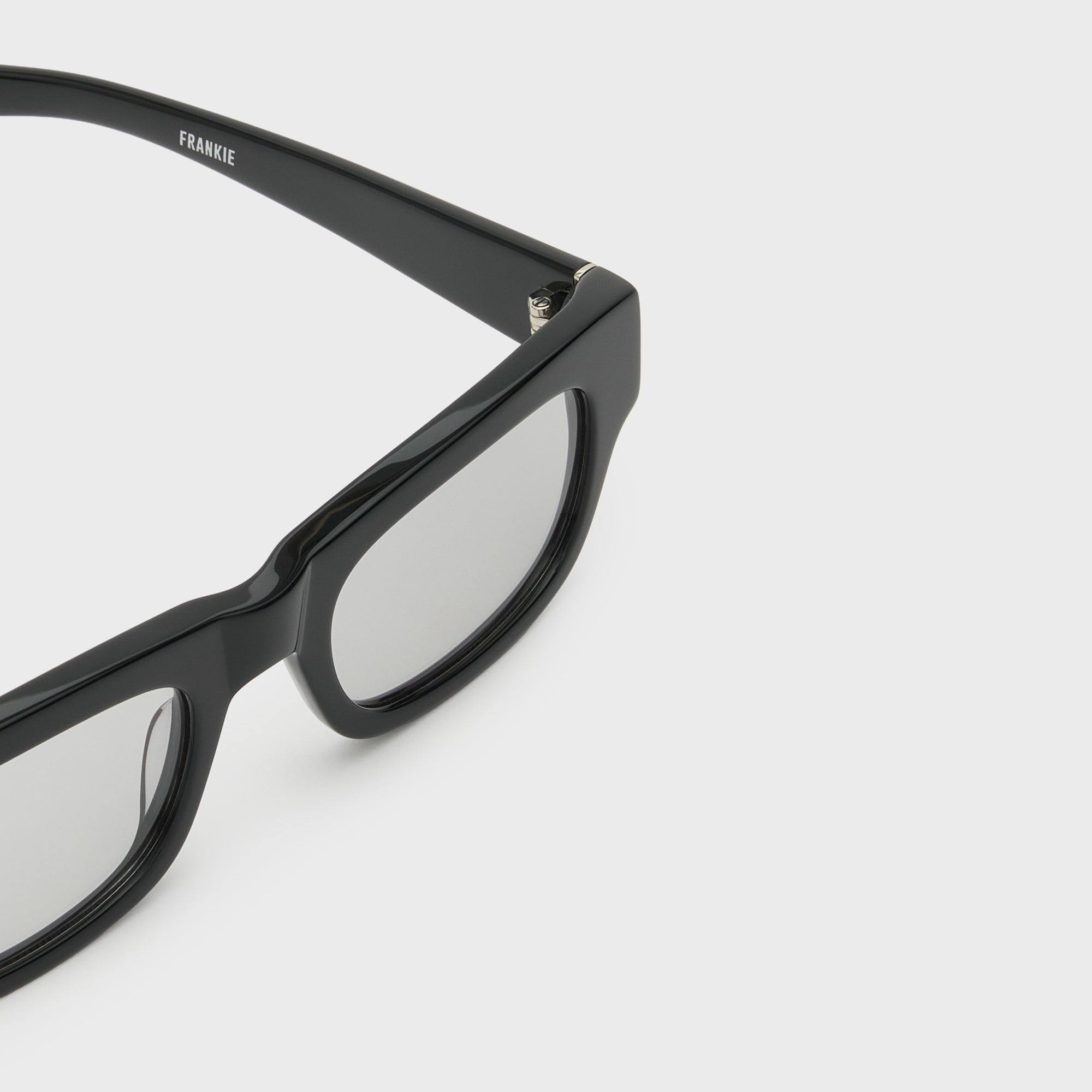 Flatlist Frankie Sunglasses - Solid Black / Light Grey