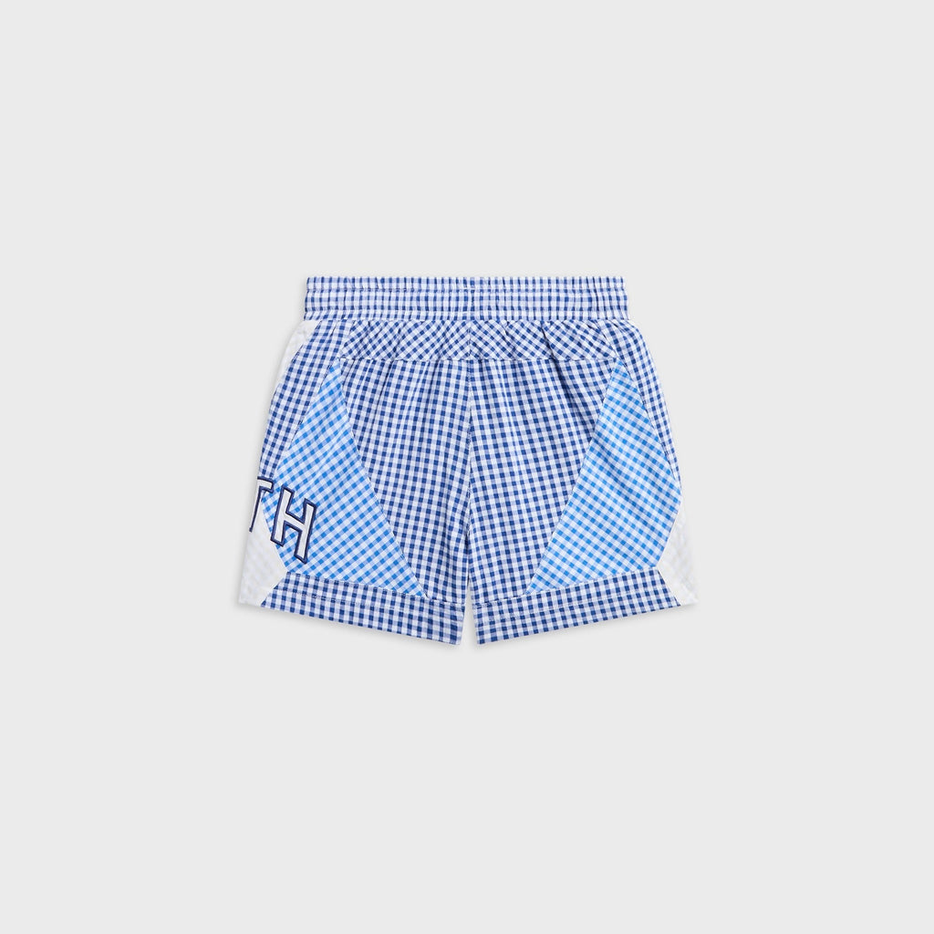 Kith Kids Color-Blocked Gingham Turbo Short - Layer