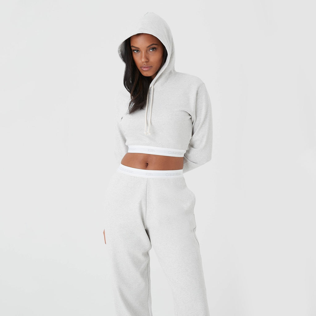 Kith Women for Calvin Klein Alexa Hoodie - Light Heather Grey