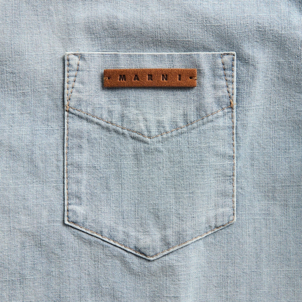 Marni Light Blue Chambray Shirt - Cloud