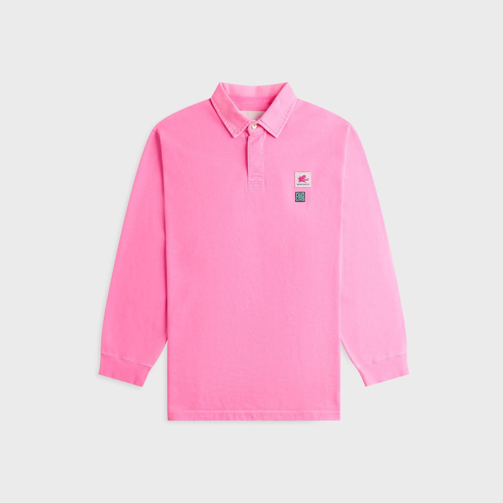 Conner Ives Neon Rugby Shirt - Pink