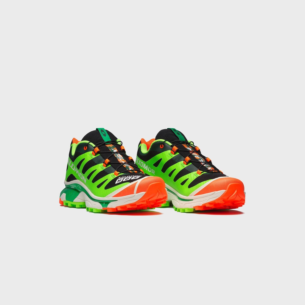 Salomon x Feid XT-4 - Black / Green Gecko / Shocking Orange
