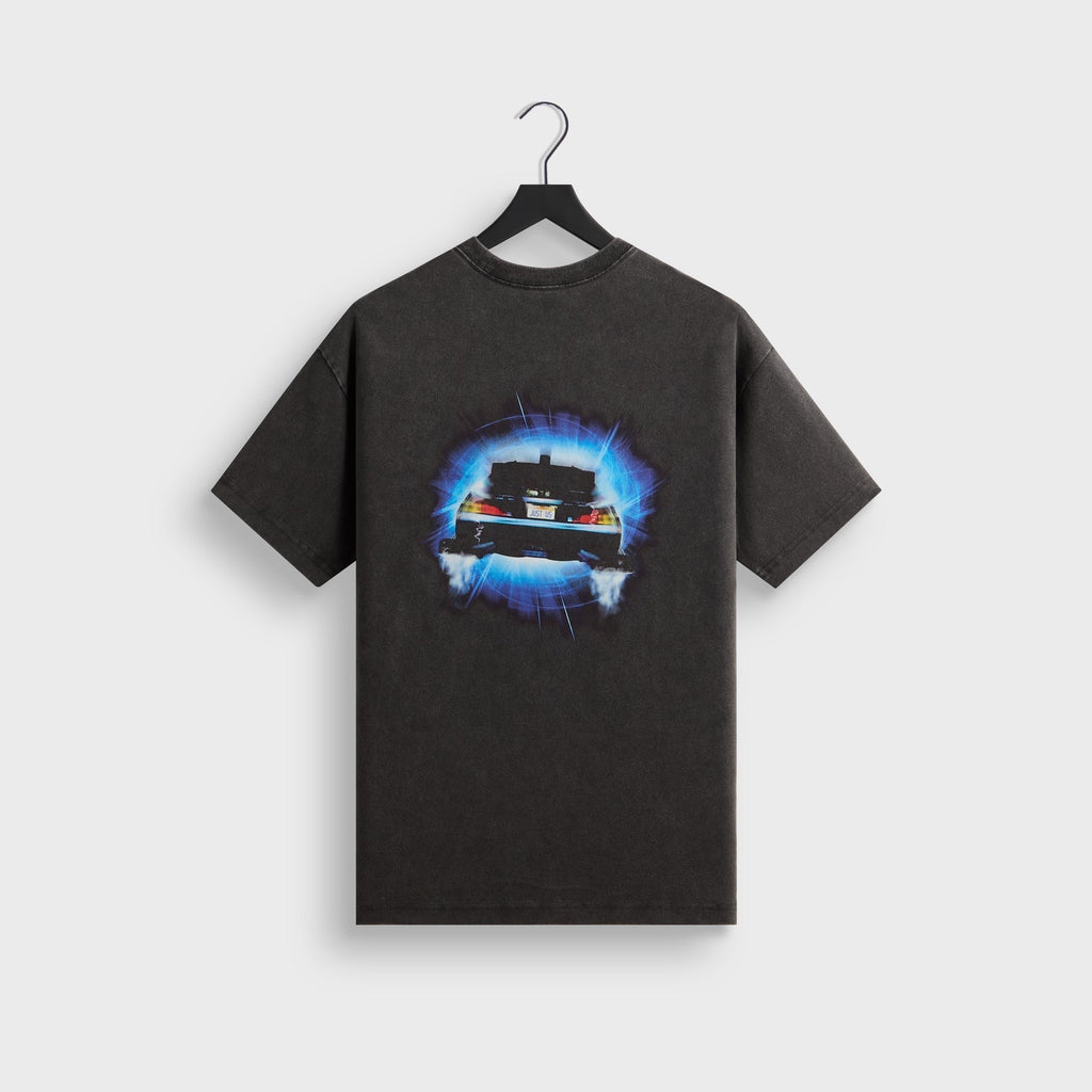 Kith for Back to the Future DeLorean Front Back Vintage Tee - Black
