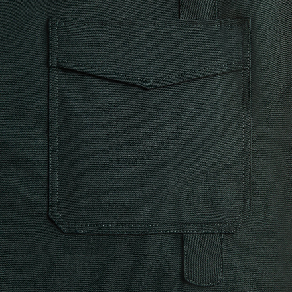 Kiko Kostadinov Light Wool Kyan Short - Scarab