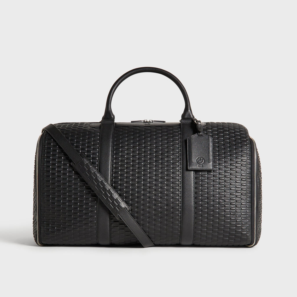 Kith for BMW Leather Travel Garment Duffle Bag - Black