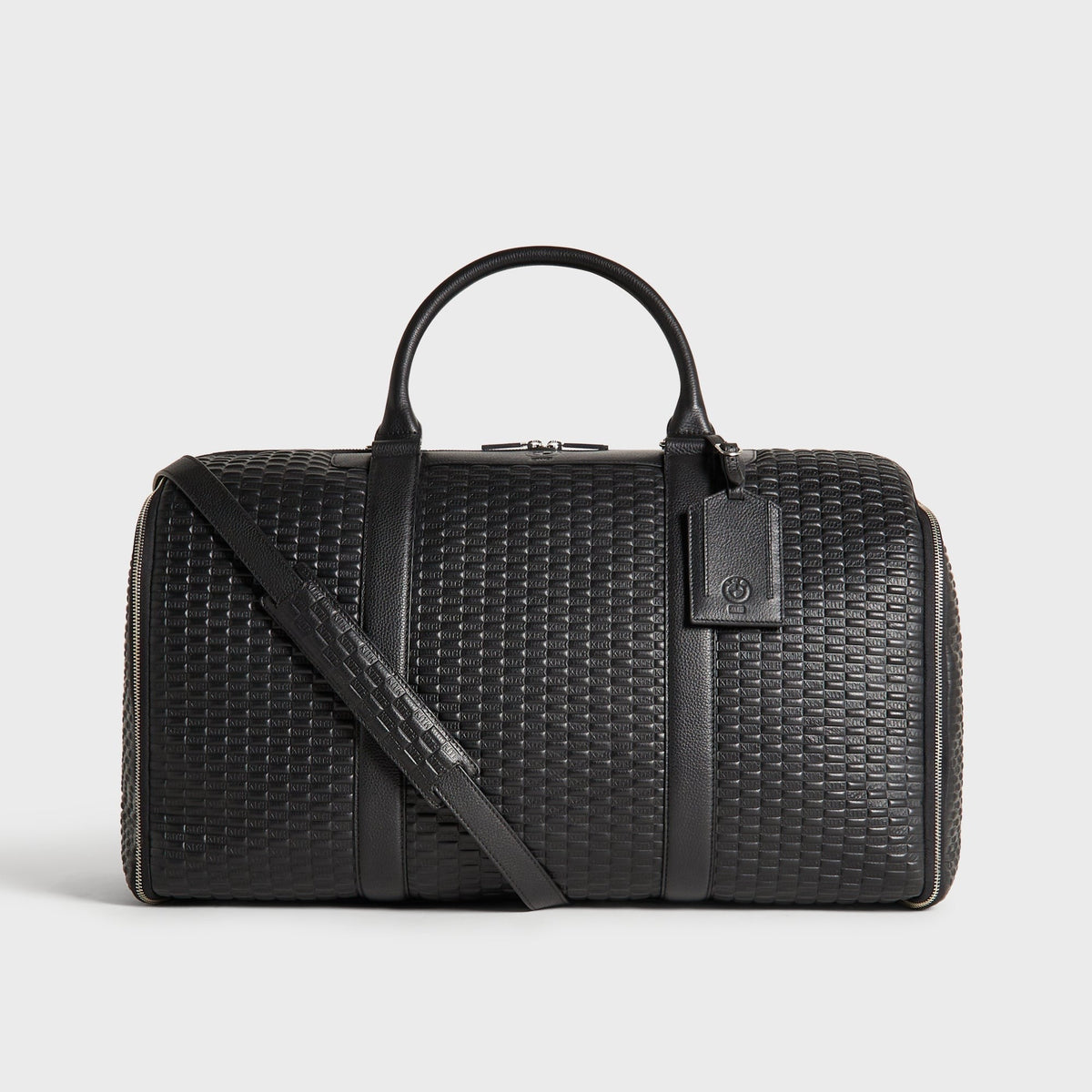 Kith for BMW Leather Travel Garment Duffle Bag - Black