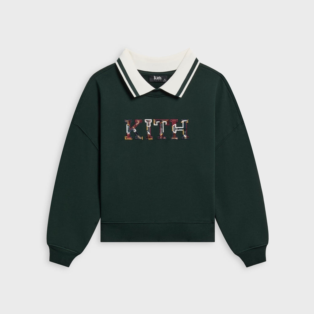 Kith Kids Varsity Letter Collared Nelson Sweatshirt - Stadium - PH