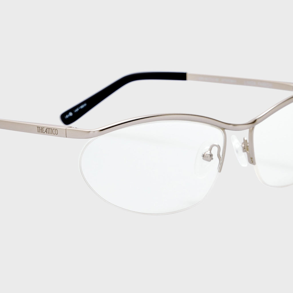 The Attico Charlotte Optical Sunglasses - Matte Silver