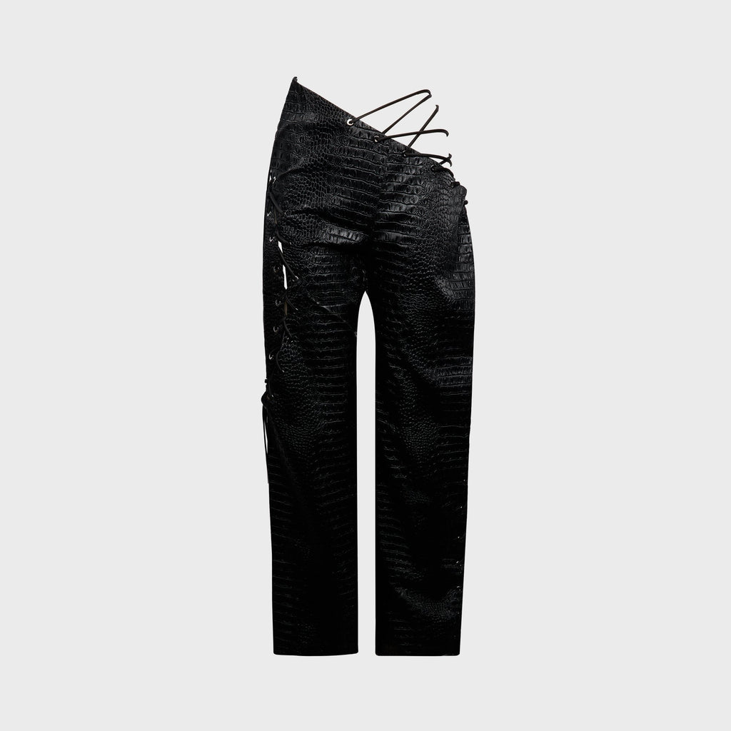 Kim Shui Jee Lace Up Pant - Black