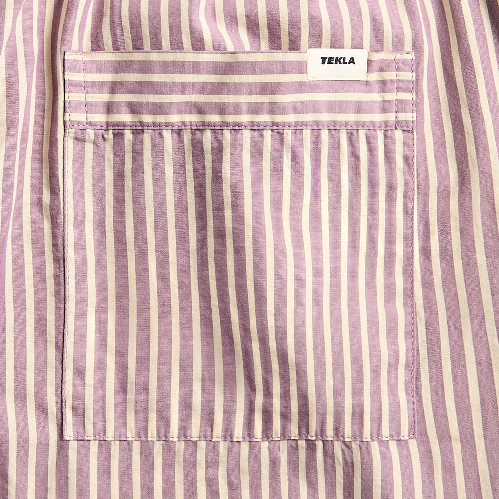 Tekla Poplin Pyjamas Pants - Skipper Stripes