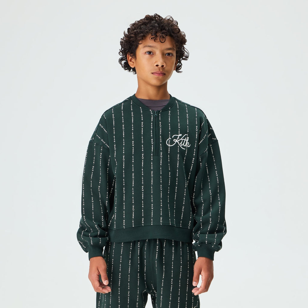 Kith Kids Quarter Zip Sweatshirt - Stadium
