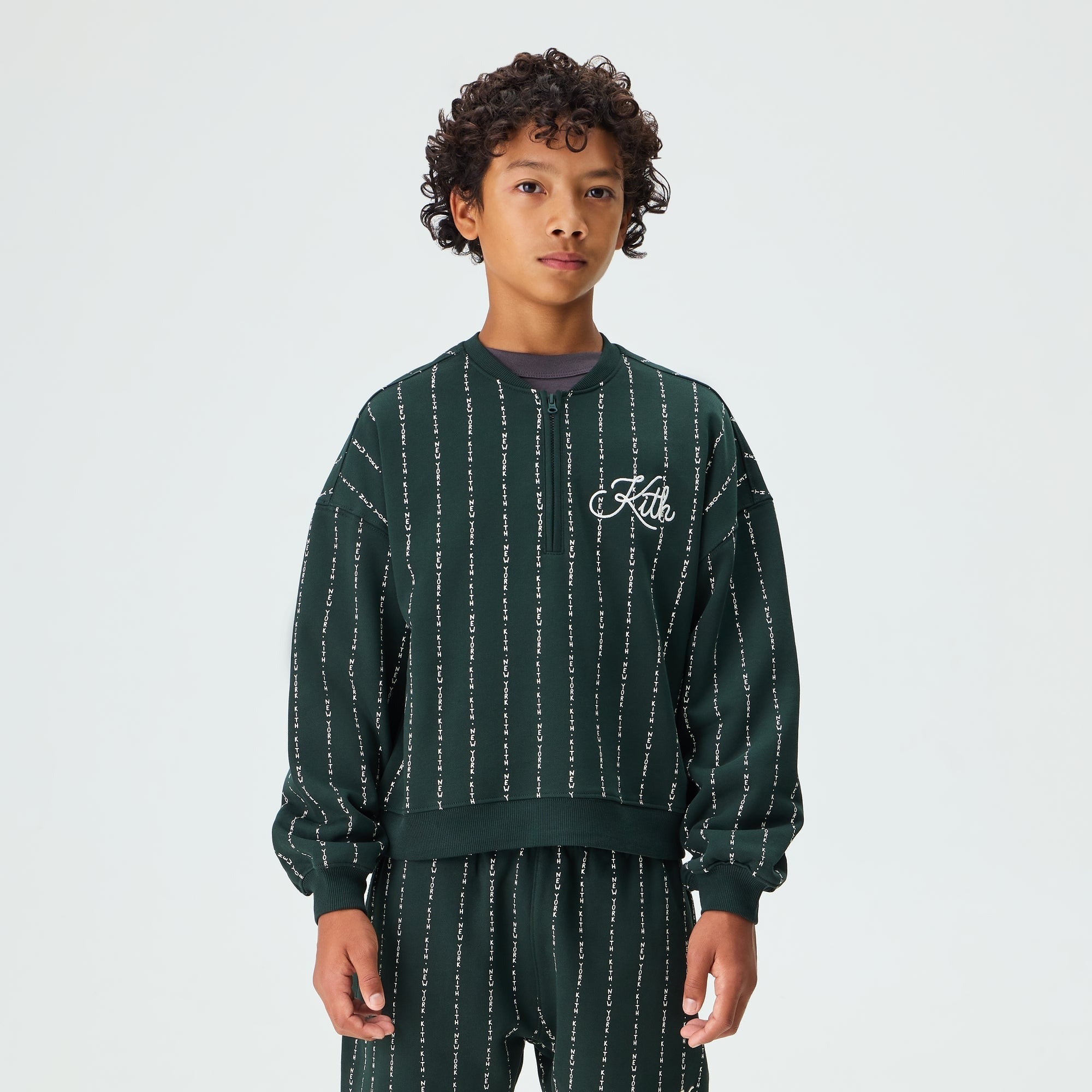 Kith Kids Quarter Zip Sweatshirt - Stadium