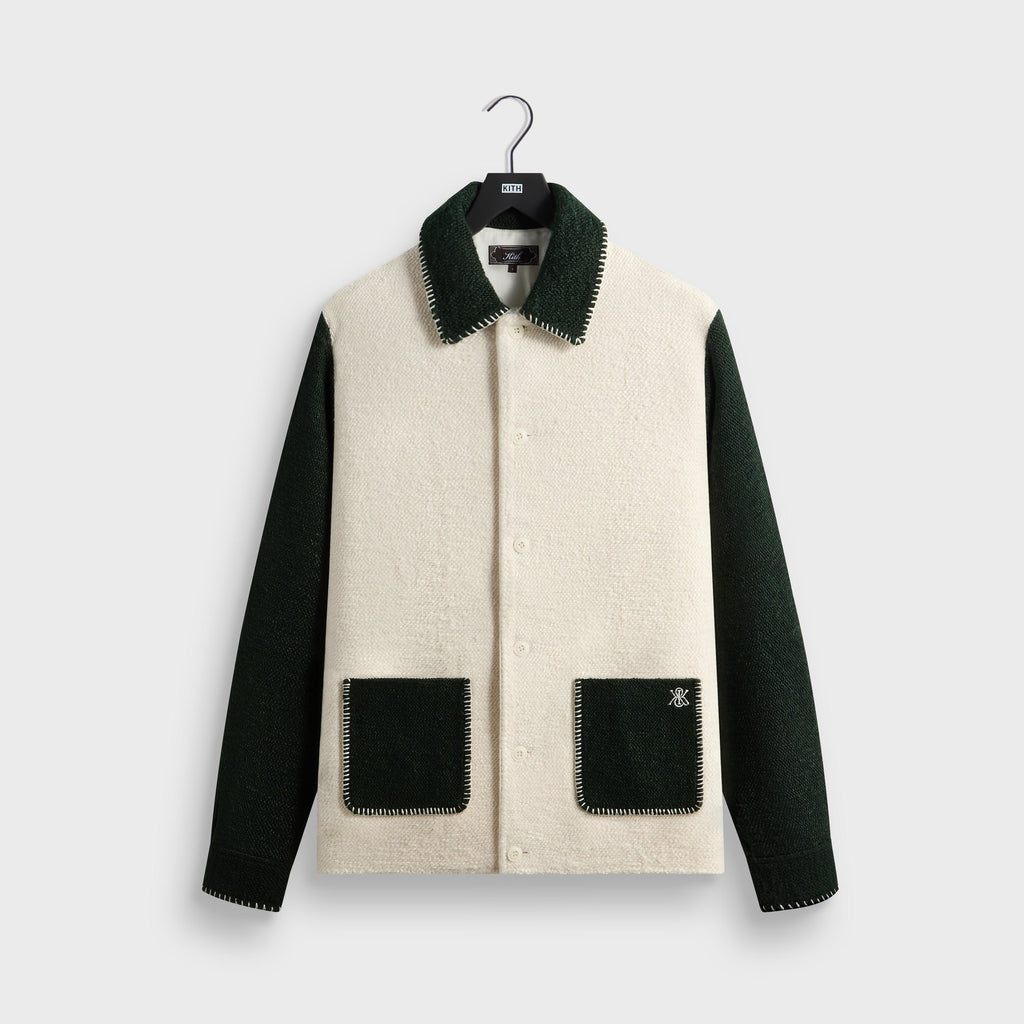 Kith Boucle Boxy Collared Overshirt - Sandrift