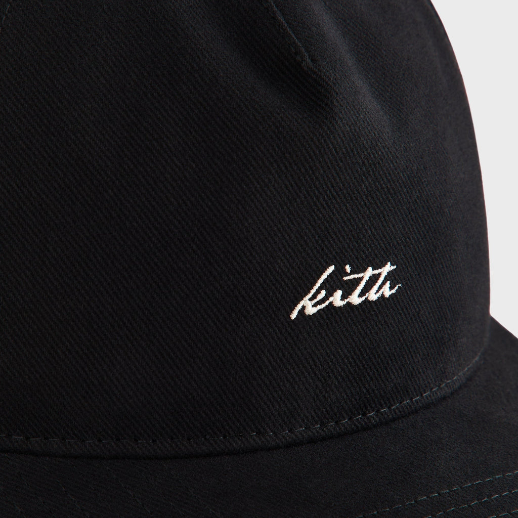Kith Autograph Brushed Twill Bay Low Pinch Crown Cap - Black