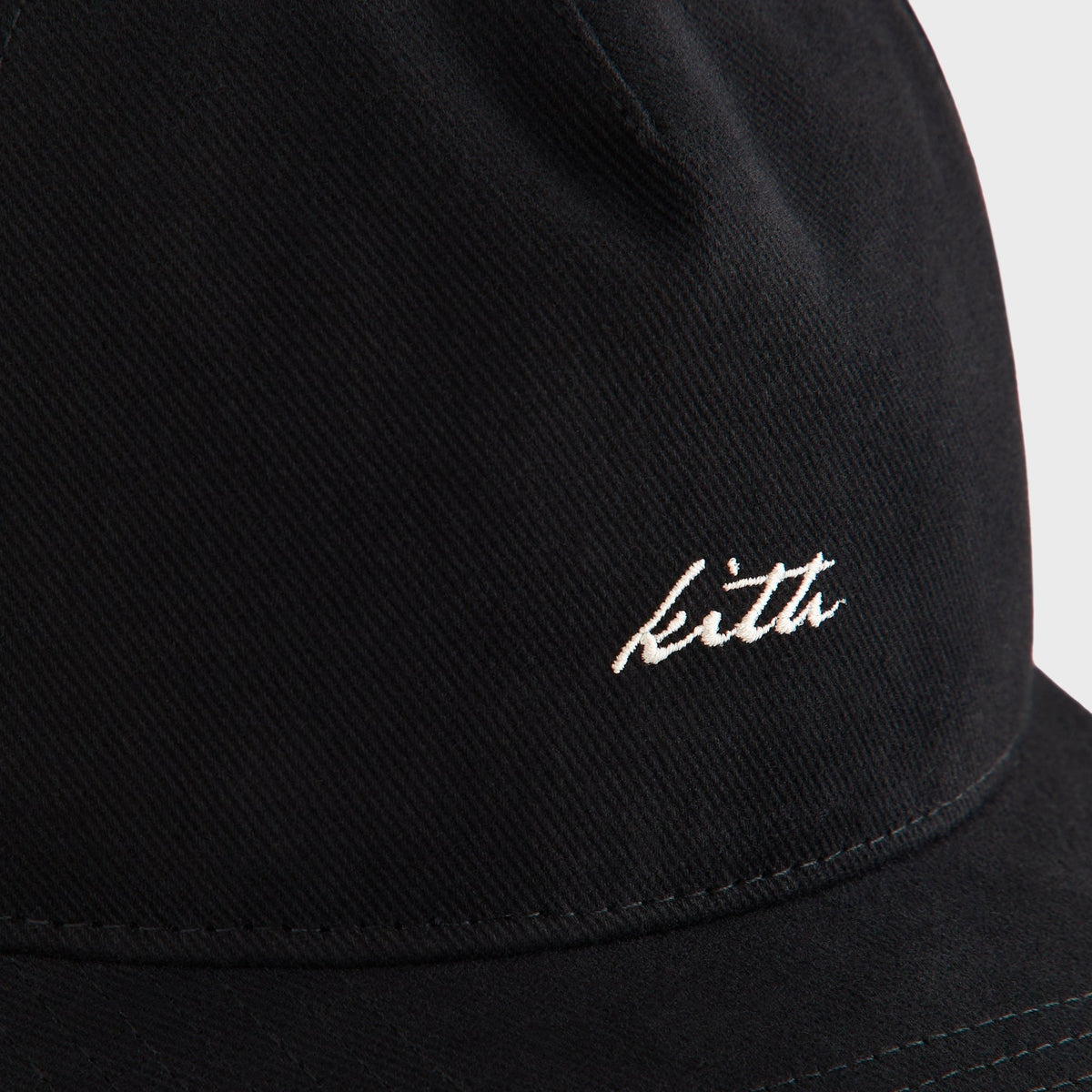 Kith Autograph Brushed Twill Bay Low Pinch Crown Cap - Black