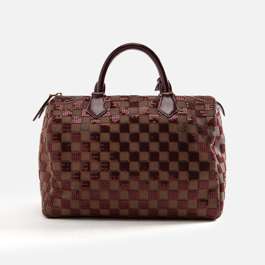 WGACA Louis Vuitton Damier Paillettes Speedy - Red