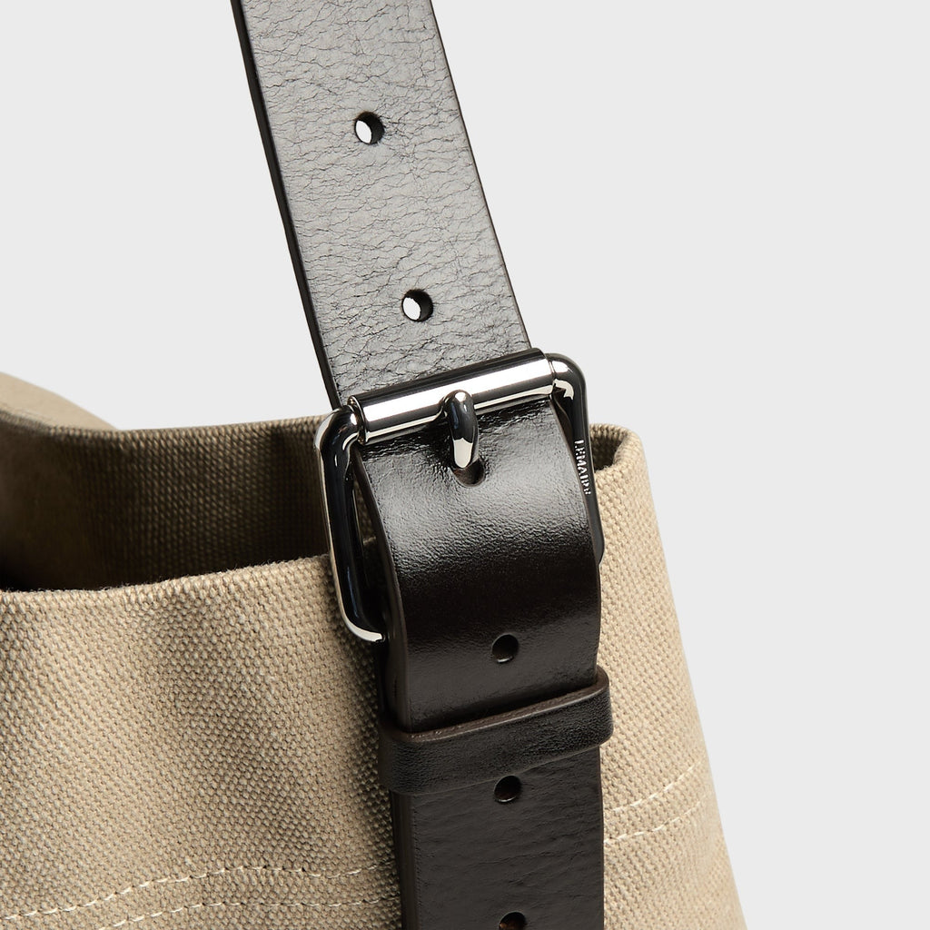 Lemaire Belted Tote Bag - Dark Linen