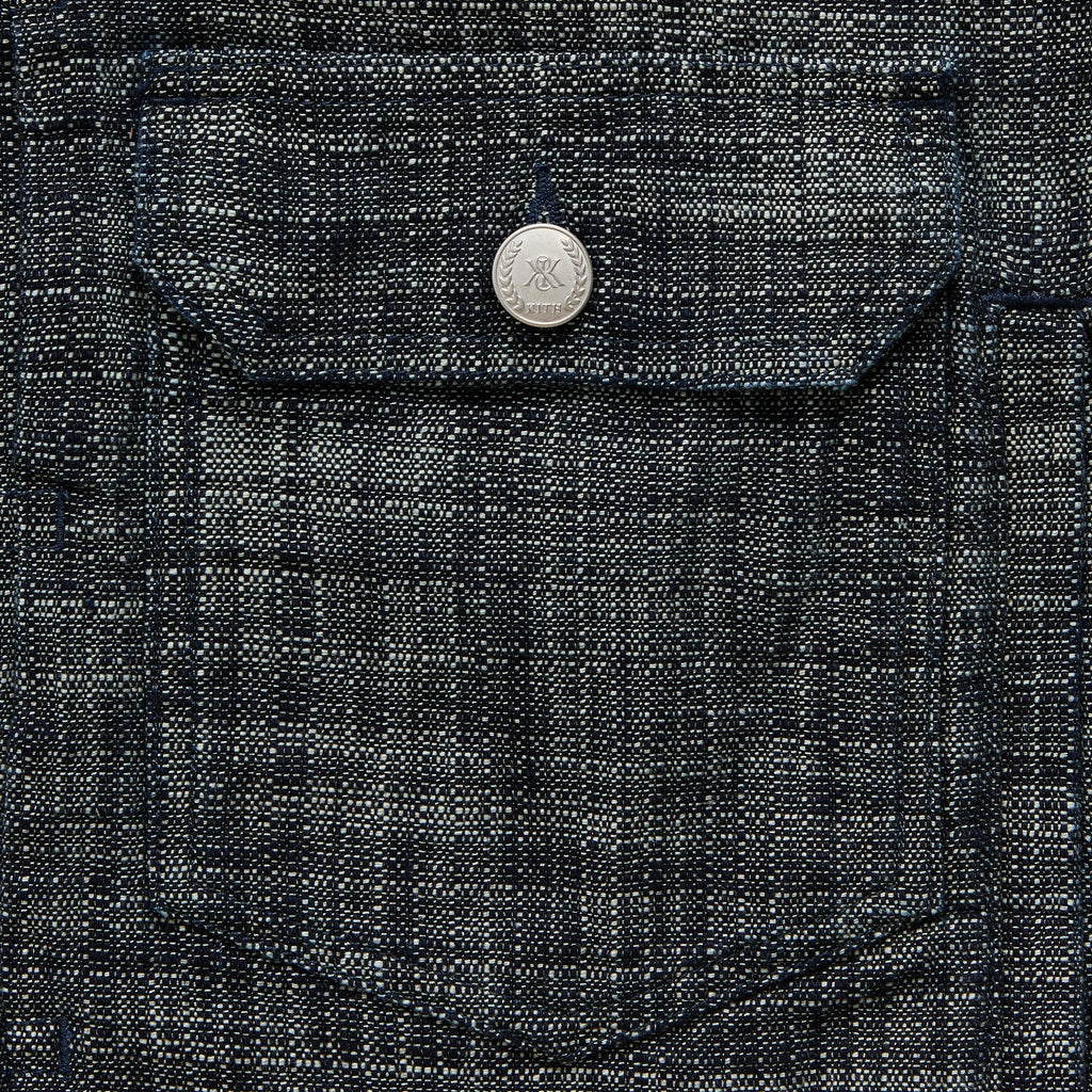 Kith Textured Indigo Alonzo Jacket - Dark Indigo