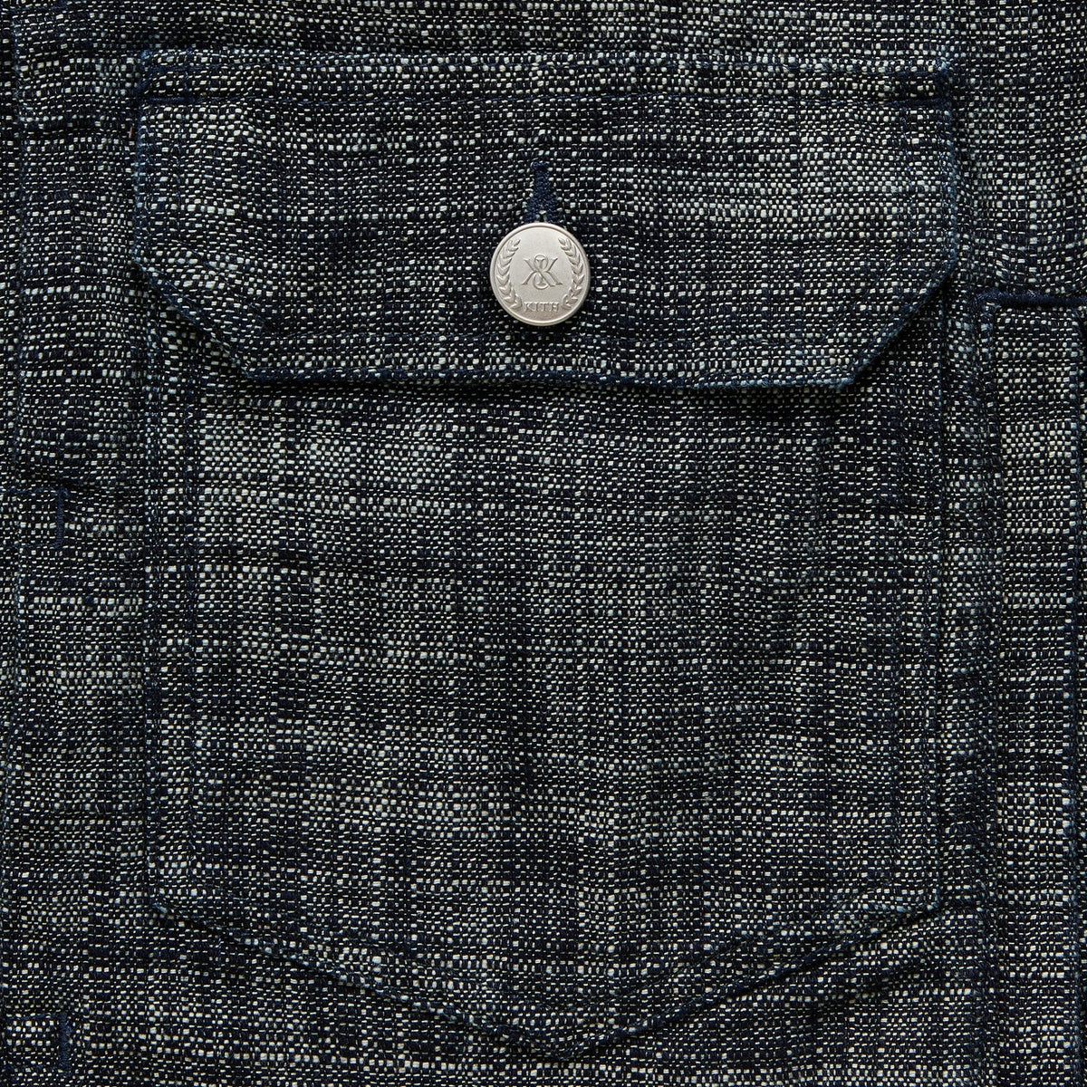 Kith Textured Indigo Alonzo Jacket - Dark Indigo