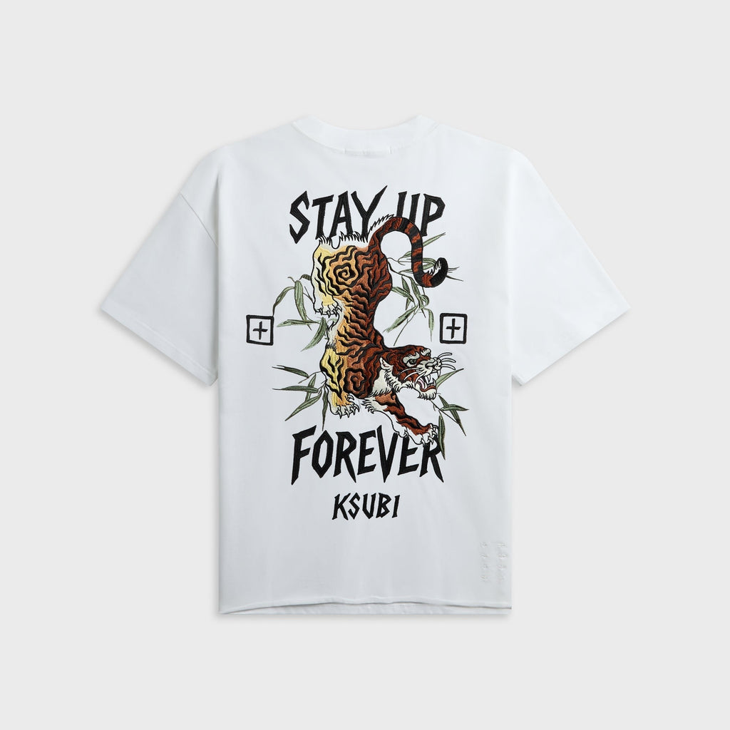 Ksubi Stay Up Ekcess Short Sleeve Tee - Tru White