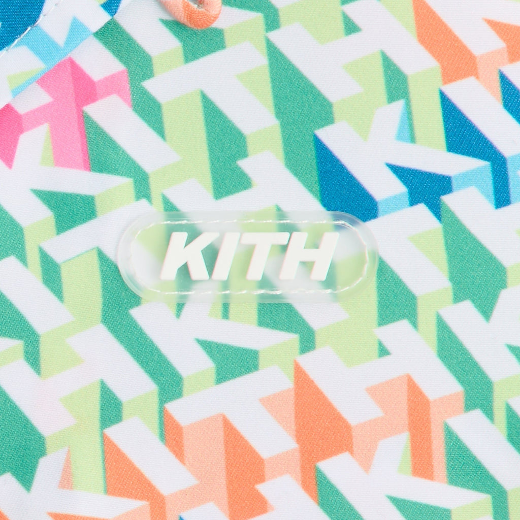 Kith Kids 3D Monogram Thompson Camp Swim Shirt - Peridot