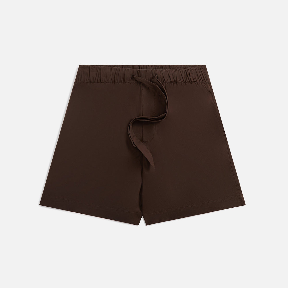 Tekla Poplin Pajama Shorts - Coffee