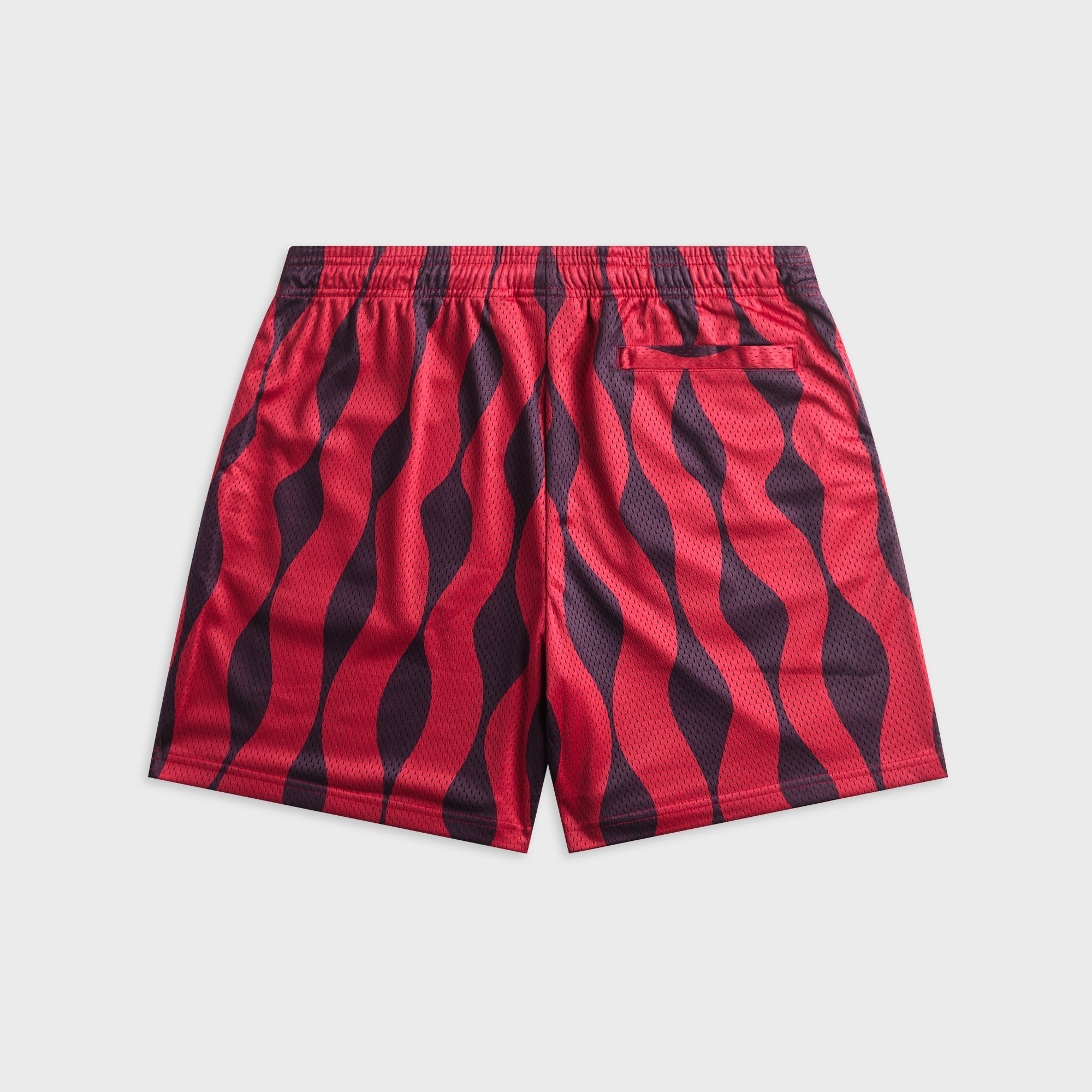 by Parra Waved Mesh Short - Red